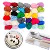 DIY Crafts Foam Mat Starter Tool Kit Wool Roving Sewing Tool Set Felting Needle Felting Kit