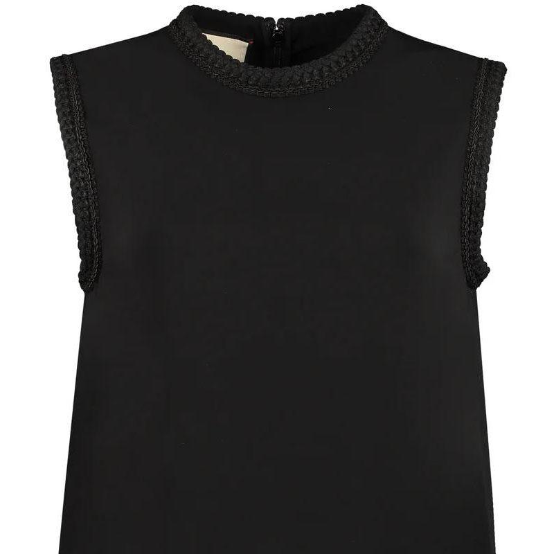 GUCCI Tank Tops Women's Black Straight Fit 610945-ZKR01-1000