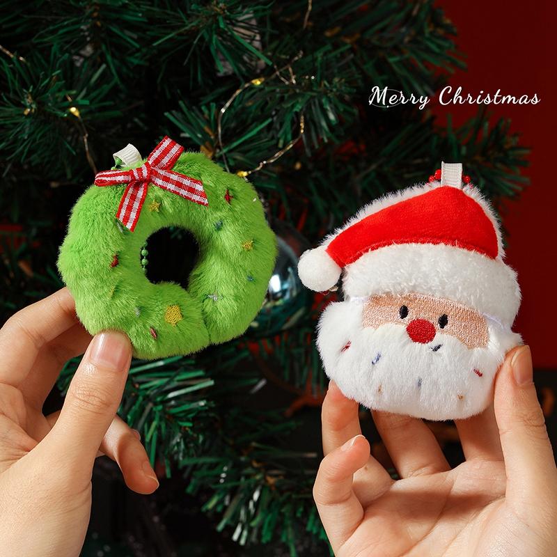 Christmas Decorations 2025 Christmas Doll Pendants Cute Elk Santa Claus Keychains Accessories Party Favors New Year Gifts