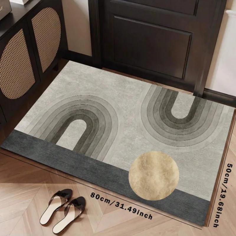 Carpet at the entrance of the living room, bedroom and kitchen. Easy to clean. Home decoration.