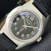 VINTAGE WEST END WATCH CO HAND-WINDING SWISS BOY BLACK DIAL WATCH A703797-1 R213e-a703797