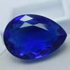 63.50 Ct Pear Cut Lab-Created BLUE Sapphire Loose Gemstone Huge Size CERTIFIED S-862