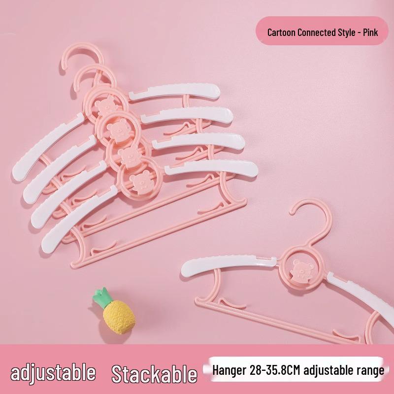 Multifunctional Non-Slip Retractable Hangers for Baby & Kids' Clothes – Small Size Drying Rack