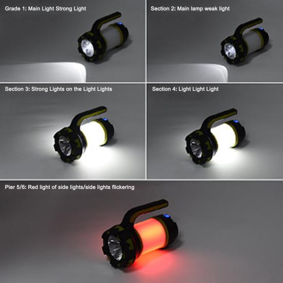 USB Rechargeable Camping Light with Long Battery Life Multi-functional Outdoor Emergency Illumination Camping