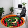 1 ks Dragon Ball Z, Kulatý koberec Shenron Office, Protiskluzový, Měkký a odolný kancelářský koberec pro dekoraci interiéru, Perfektní do kanceláře, Krásná dekorace