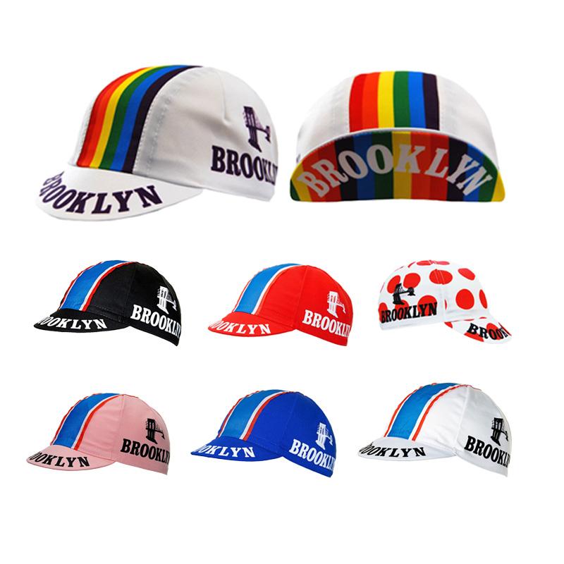 Cappellino da Ciclismo Brooklyn Team Uomo Cappello da Ciclismo Sicurezza Traspirante Classico Copricapo per Bicicletta Cappellino da Sole per Bici