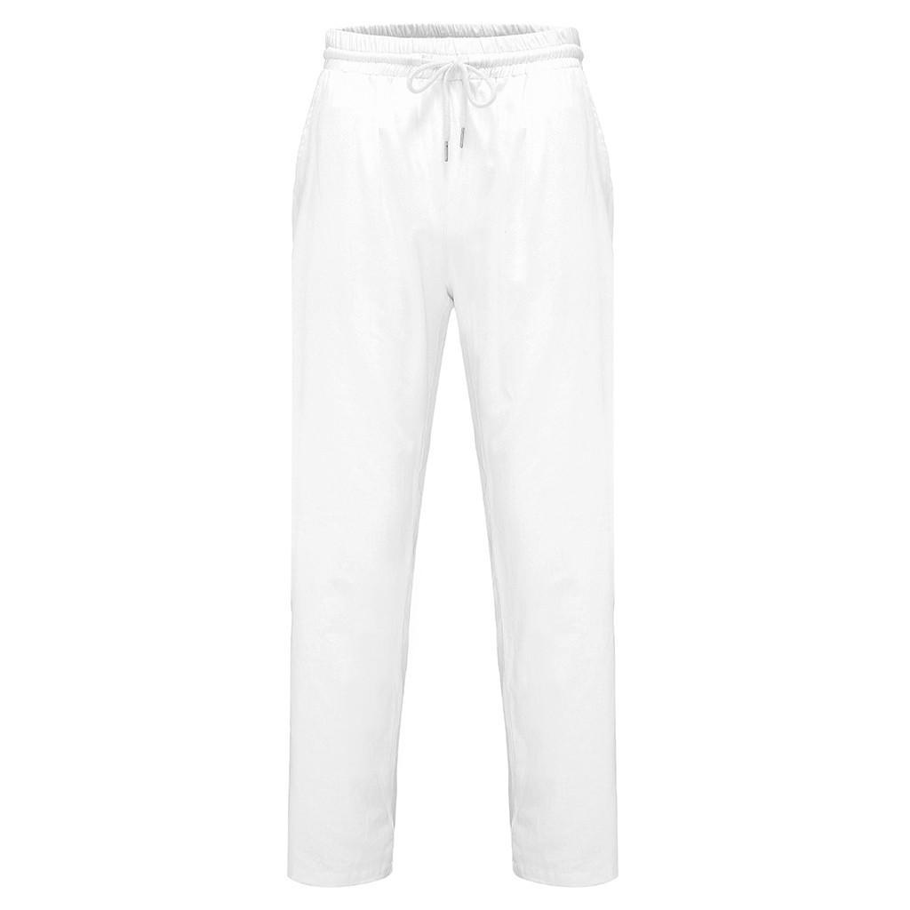 Men's Summer And Fashionable Cotton And Linen Trousers