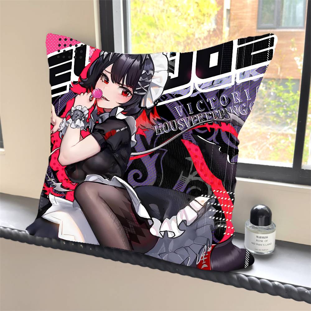 Ellen Joe Zenless Zone Zero Game Pillow Case Square Pillow Bedroom Sofa Leisure Comfort Cushion Car Home Decoration