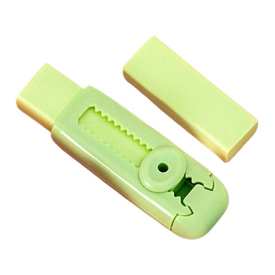 Push-Pull Retractable Eraser for Students Artists Clean Erasing Low Dust Refillable Eraser Cute School Supplies for Kids