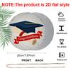2D Flat 1pc, 8x8 in, Graduation Happy Aluminum Metal Decorative Signs & Plaques, Local Style with Graduation Cap and Graduation Certificate Design