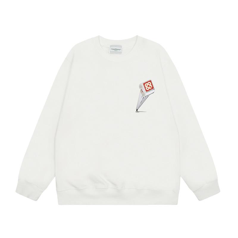 Casa spring and summer fantasy door starry sky castle casa letter long sleeve crew neck sweater couple T-shirt men and women couples