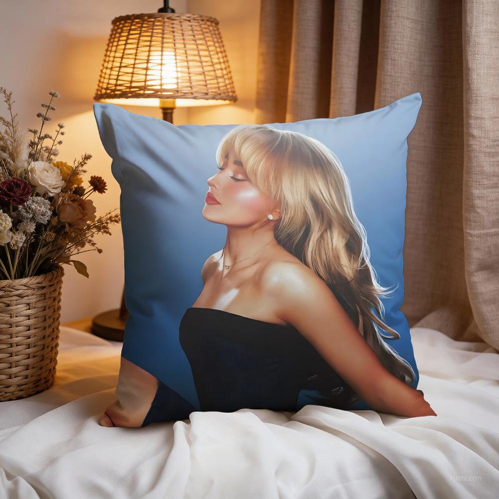

s-Sabrina Carpenters singer Cushion Cover Premium Comfort Reversible Pillow Cove -Two in One Design for Any Room & Car Interior 30cmx30cm