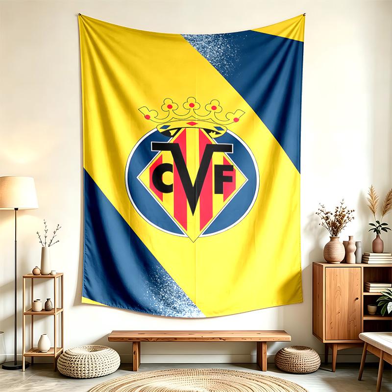Villarreal CF (1) Tapestry Suitable For Decorating Homes Dorms And Bedrooms Soft To The Touch And A Perfect Gift For Friends And Family