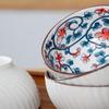Kanda Qingyun Blue Ceramic Rice Bowl Set with Chopsticks