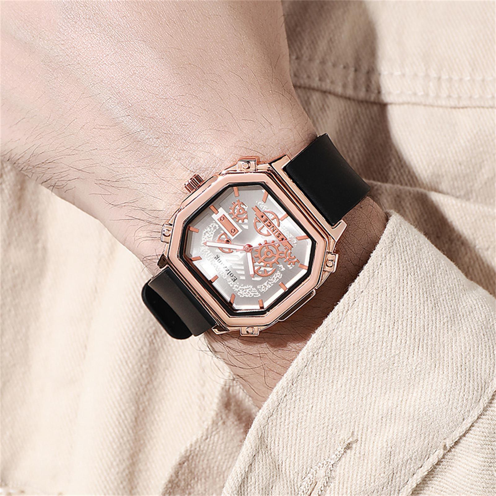 

Мужские водонепроницаемые светящиеся наручные часы-будильник для бега One Size