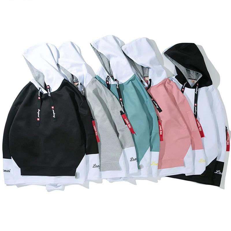 Fashion Men's Hoodies Hip Hop Hooded Sweatshirts Men's Streetwear Casual Outdoor Breathable Pullovers Fashionable