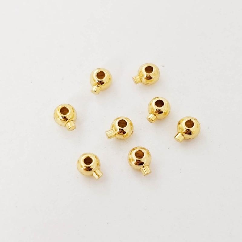 Positionierungsverschluss Kupferbeschichtet Quetsch-Endperlen Geschenk für Schmuckhersteller