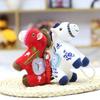 Mascot Dolls Plush Horse Keychain 12cm Plush Horse Doll Pendant Zodiac Pony Figurine  Festive Decor