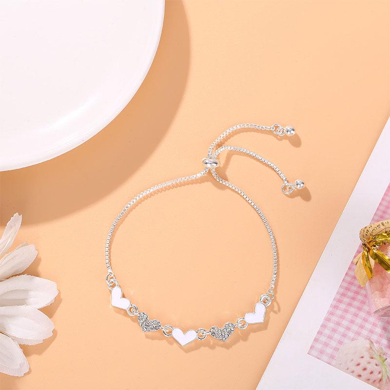 Korean Style Zircon Flower Bracelet for Women - Trendy, Simple, Personalized Design
