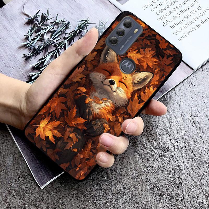 Phone Case For Moto G85 G55 G05 G14 G75 G31 G50 G10 G20 G30 G60 G13 G32 G84 G54 G53 G72 G24 Power Cute Fox