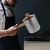 Wood Handle Deep Fryer with Strainer Strainer Basket Milk Warmer Pot  Home Restaurant