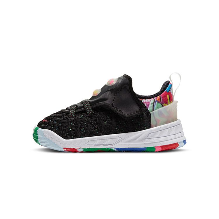 

Детские кроссовки Nike LeBron 18 TD James Gang разноцветные, черно-белые CT4706-002