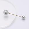 Elegant Minimalist Pearl Pin Brooch for Neckline and Waist