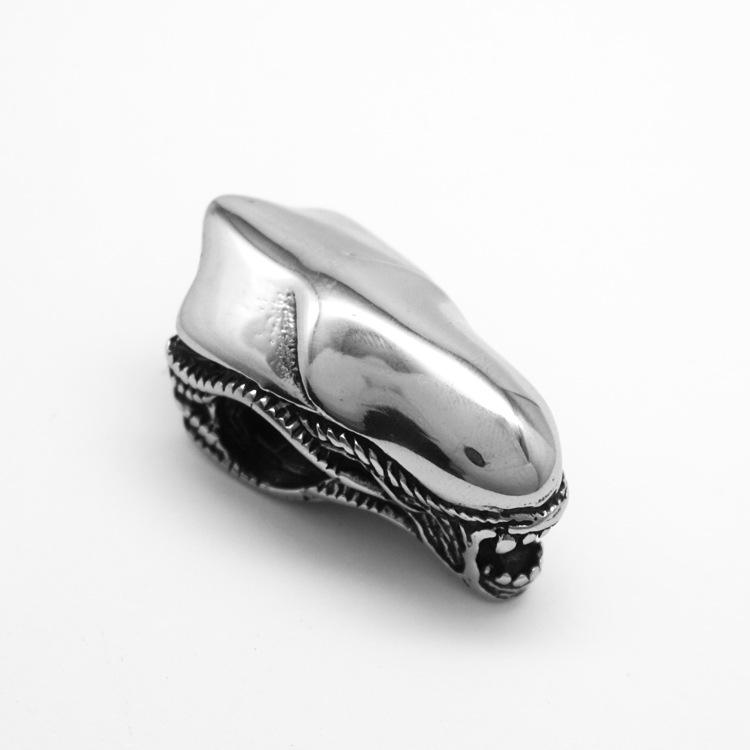 

Модное мужское панк-рок хип-хоп ожерелье с подвеской в виде инопланетянина из нержавеющей стали и титана