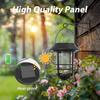 Solar Lanterns for Outdoor Garden Flickering Flame Effect Solar Powered Hanging Light Waterproof Wall Mount for Front Porch