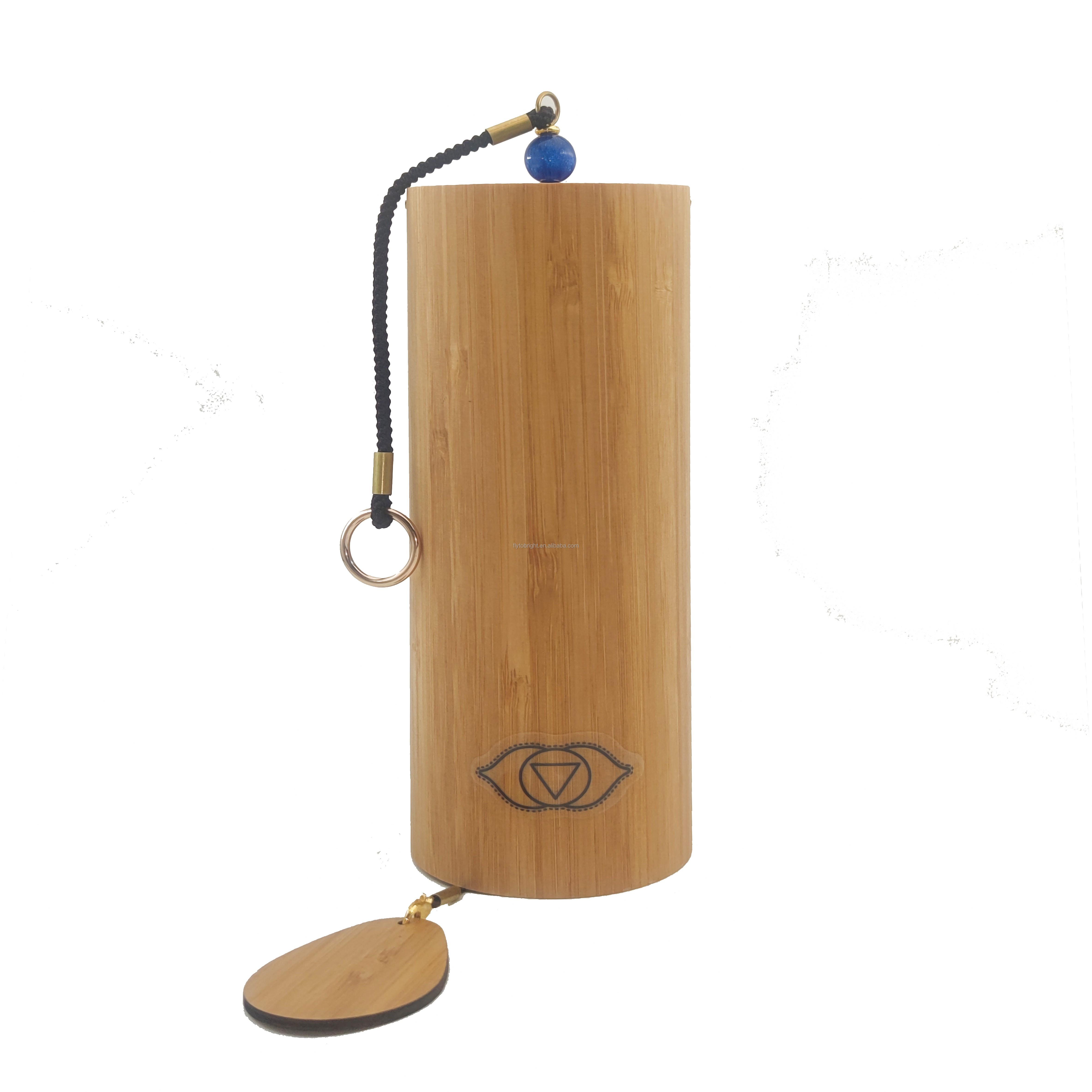 Ko_shi 7 Chakra Bamboo Wind Chimes Bells for Meditation Yoga Sound Therapy Healing Indoor Outdoor Garden Decoration