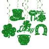 Quick Setups No Tools Needed Helical Shamrock Hanging Decoration for Fast Party Decoration on . Patrick's Festivities