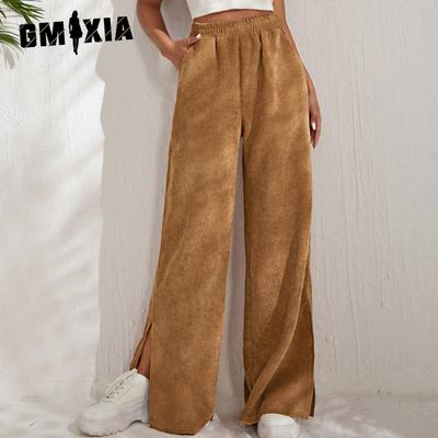 Women's Fashion Casual Solid Color Print High Waist Pants & Capris