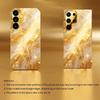 Golden Marble Texture Phone Case S26 Ultra Case S25 Ultra Case Glass for Samsung Galaxy S26 S25 S24 S23 S22 FE Ultra Plus