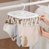 Thickened Design Sock Drying Rack 12/20 Clips Socks Organizer Holder  Home Laundry