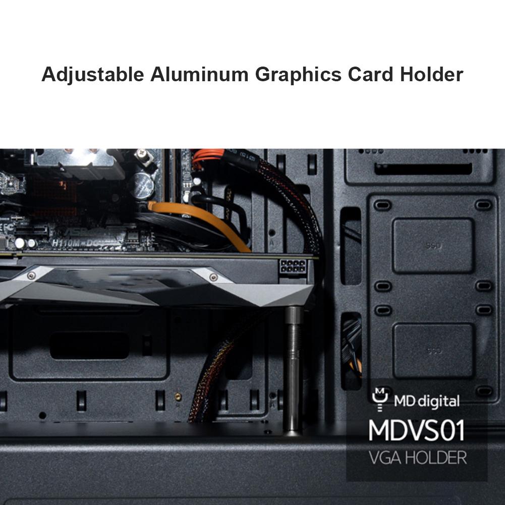2025 Graphics Card Support Jack Telescopic Rotary Adjustable Aluminum Alloy Magnetic Suction BracketDesktop Brace