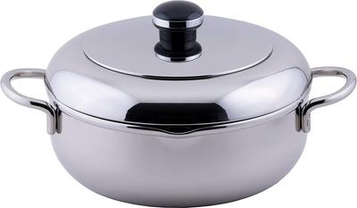 Objet The Tempura Double-Handled Pot 18cm Made In Japan 5-Year Warranty IH Compatible Lightweight OJ-43