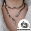 Snake Creative Jewelry Can Be Used As Necklace and Bracelet Personalized HotGirl Snake Wrap Women's Necklace Halloween Jewelry