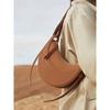 Small Niche Design, High-end Texture Crossbody Crescent Bag, Women's Genuine Leather Armpit Saddle Bag