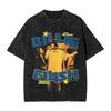 2026 Billie Eilish Divertido Póster Estampado Gráfico Camiseta Hombres Mujeres Moda Vintage Algodón Lavado Cuello Redondo Camiseta de Verano Top Casual Oversize Mangas Cortas