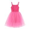 Vestidos de tirantes lisos para niñas, vestido de fiesta de cumpleaños para niñas, vestido de princesa para bebés pequeños