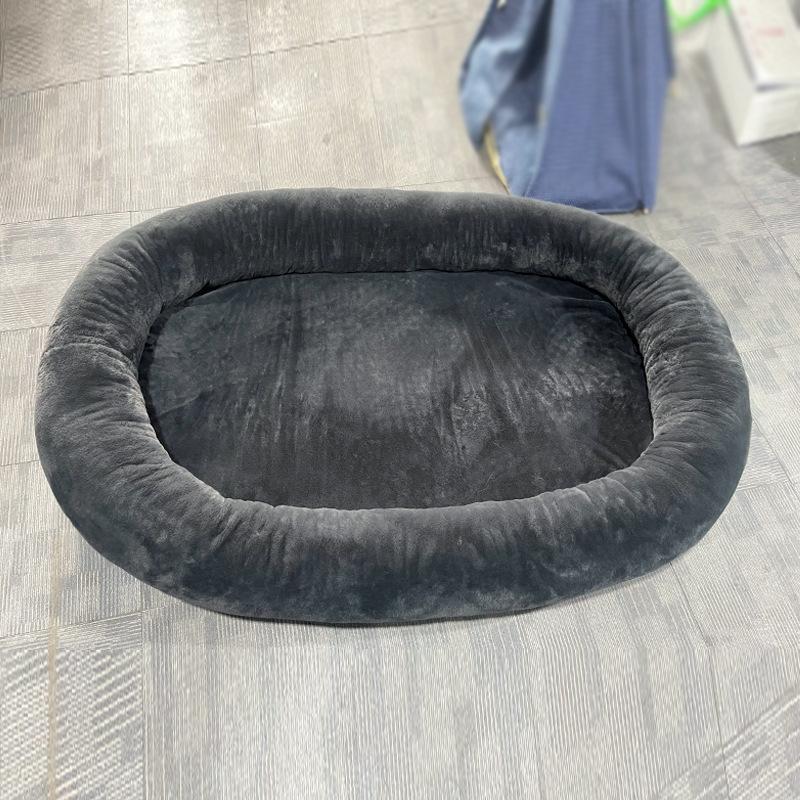 

Большая человеческая короткая плюшевая кровать для собак, кровать для взрослых собак, съемная и моющаяся кровать для домашних животных 6XL: (185 * 120 * 30CM)