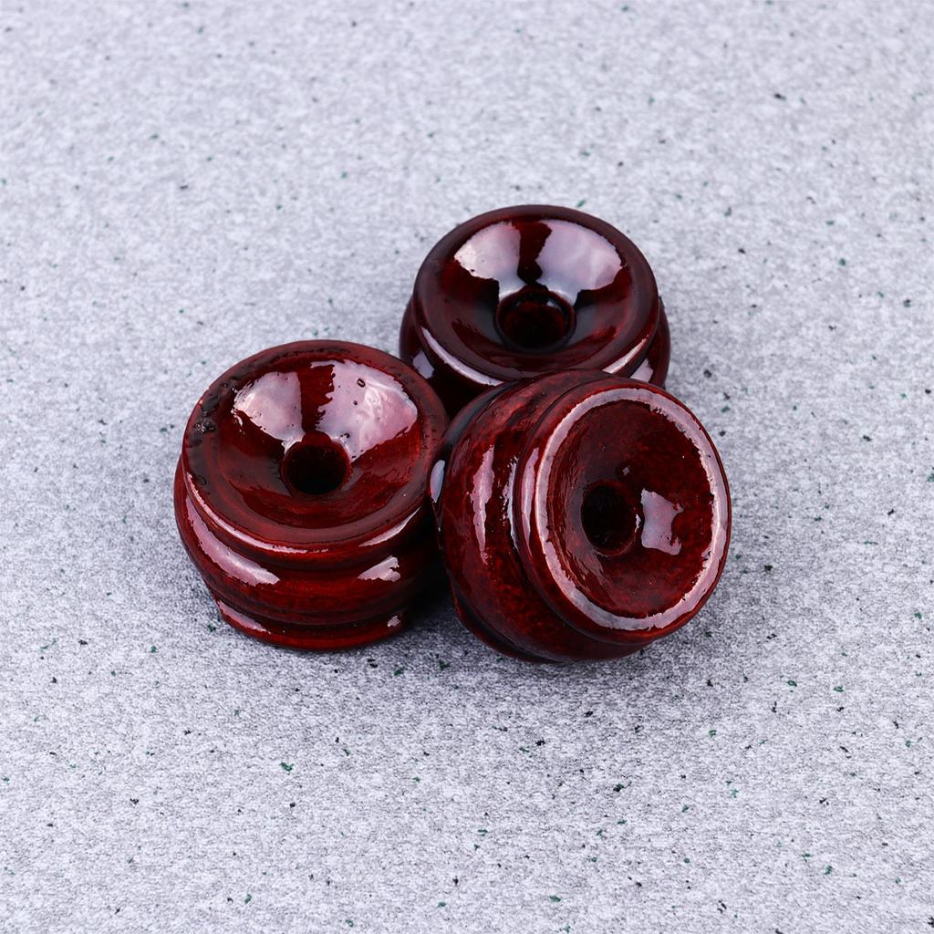 3Pcs Crystal Ball Wooden Bases Vintage Glass Ball Holder Size 3 DIY Display Stand Decorative Supplies for Round Balls