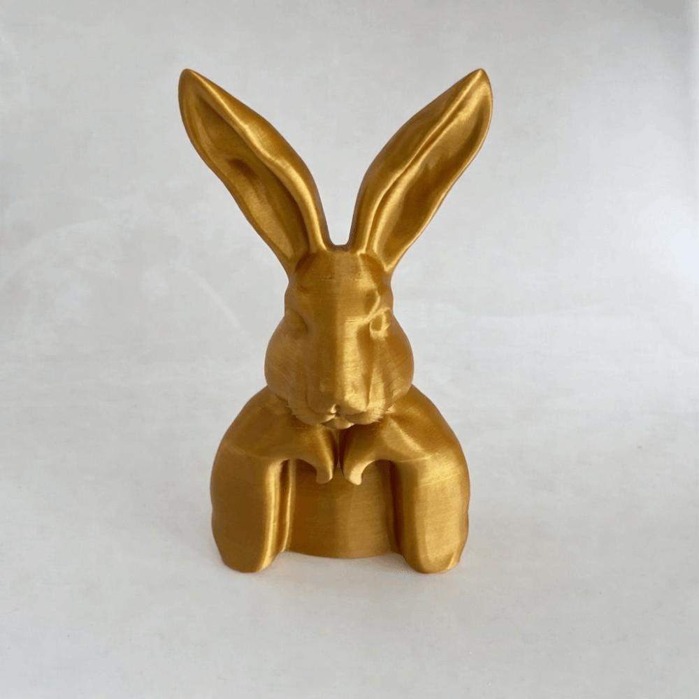 3D Printed Rabbit Figurine Modern Minimalist Easter Rabbit Bust Easter Decorations Home Decor
