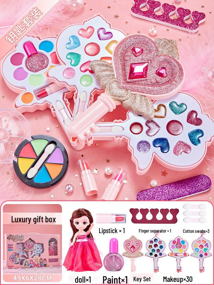 Kids' Makeup Set for Ages 3-6: Genuine Girls' Playhouse Toy with Lipstick 012/013