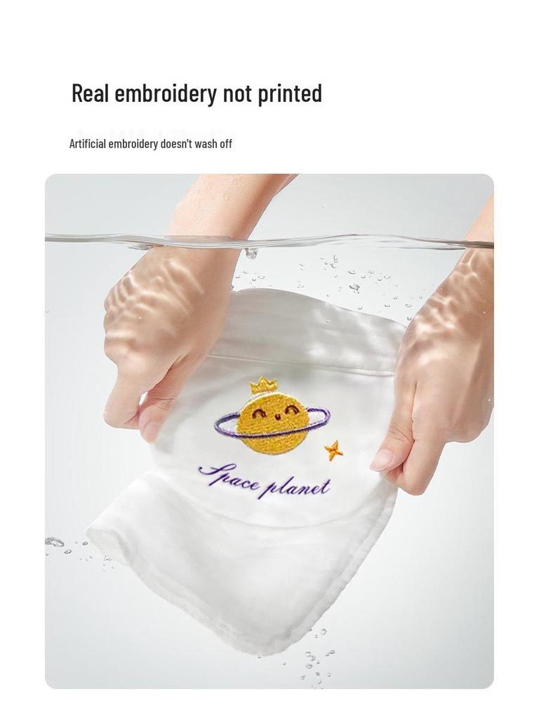 A-Klasse Reines Baumwoll-Schweißabsorbierendes Handtuch für Babys - Sicher, Bestickt, Rückenkissen aus reiner Baumwolle