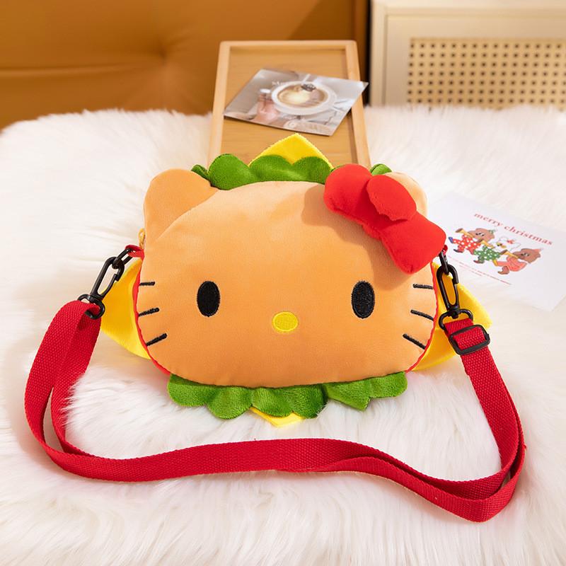 Hamburger Pochacco Plush Toy With Large Capacity Shoulder Bag For Girls And Teens