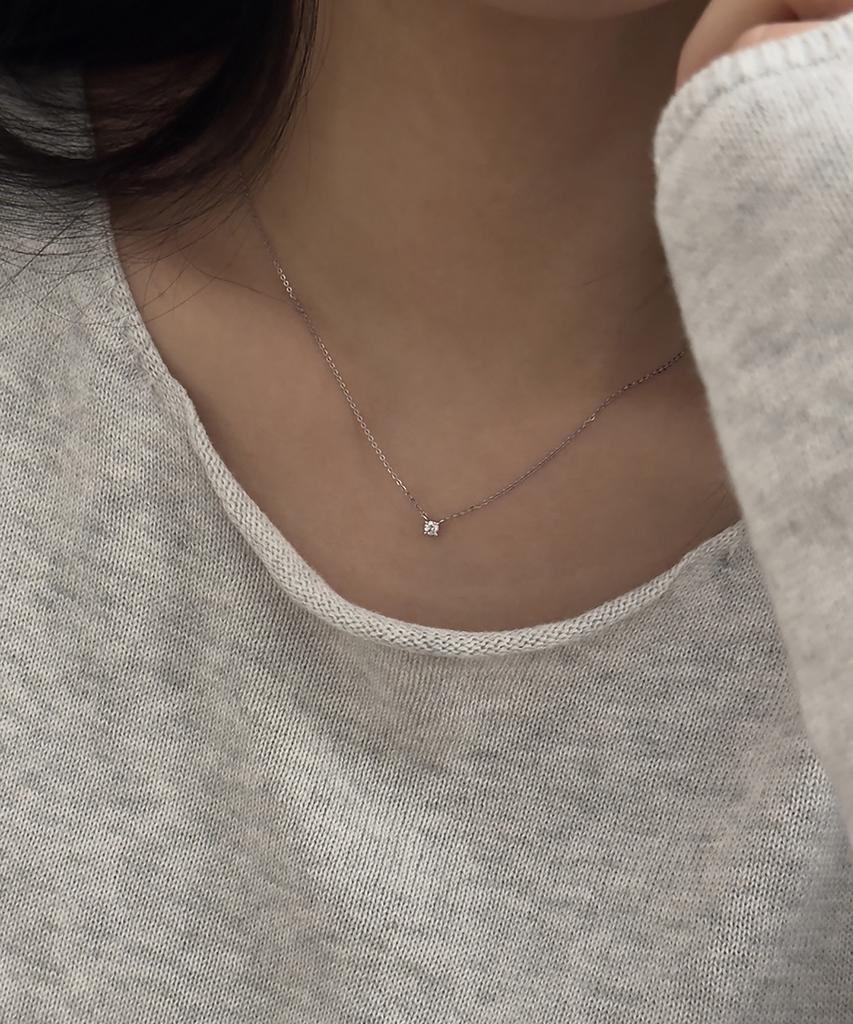 Faye 14K Dia Necklace