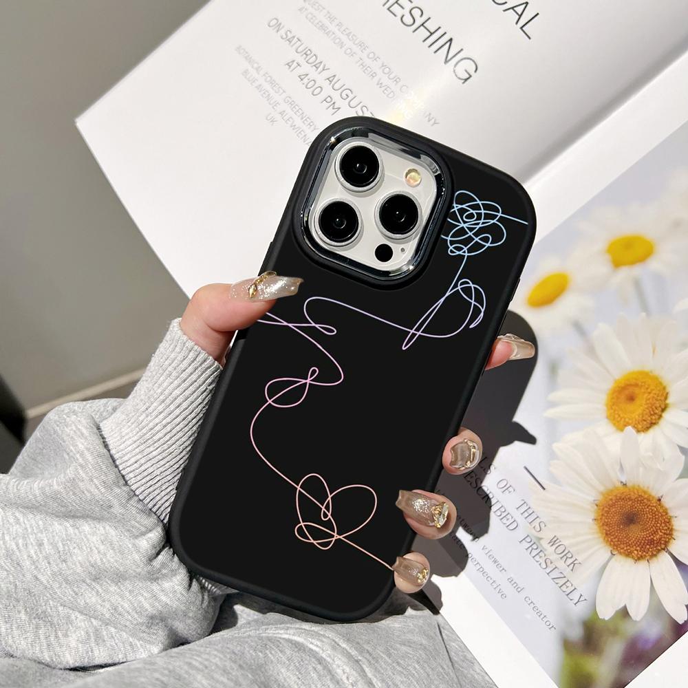Ae85 Line Drawing Art Design Huse de telefon pentru Samsung A13 A32 A53 A04e A54 S23 S24 Ultra Infinix Hot 40i Huawei P30 Metal Camera Protectie Husa din spate