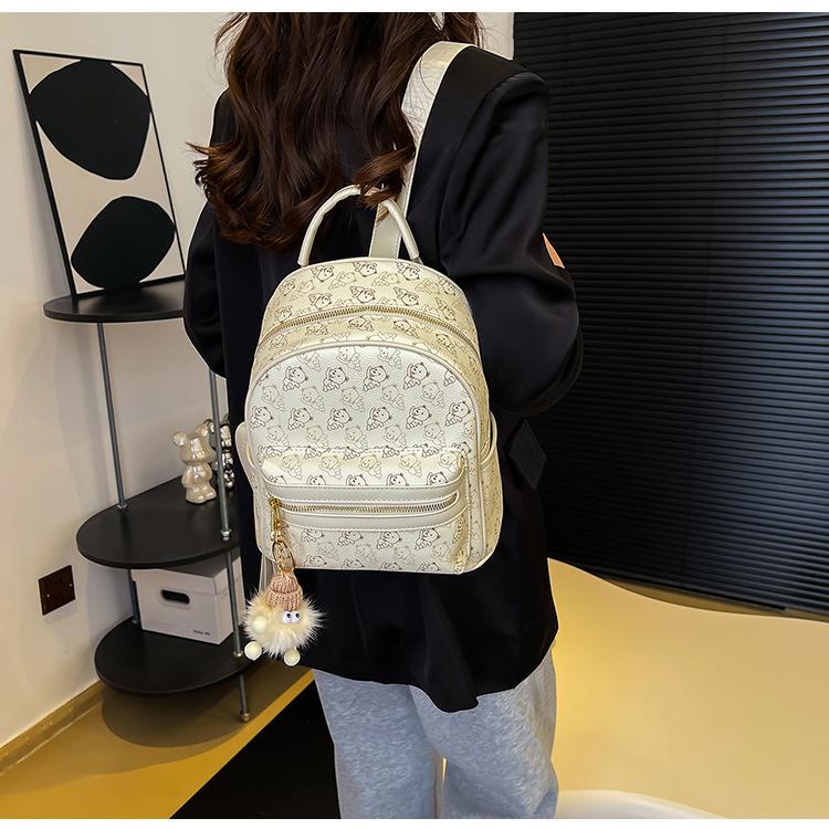 Premium Embossed Backpack Women's New Fashion Women's Travel Backpack College Student Niche Backpack