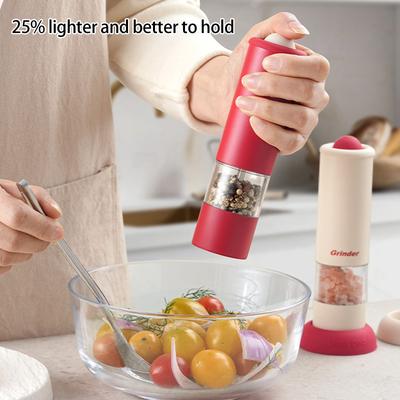 Automatische Salz- und Pfeffermühle USB Wiederaufladbar Restaurant Gewürzmühle Einstellbarer Mahlgrad Mahlmaschine